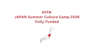 AYFN JAPAN Summer Culture Camp 2026 Fully Funded