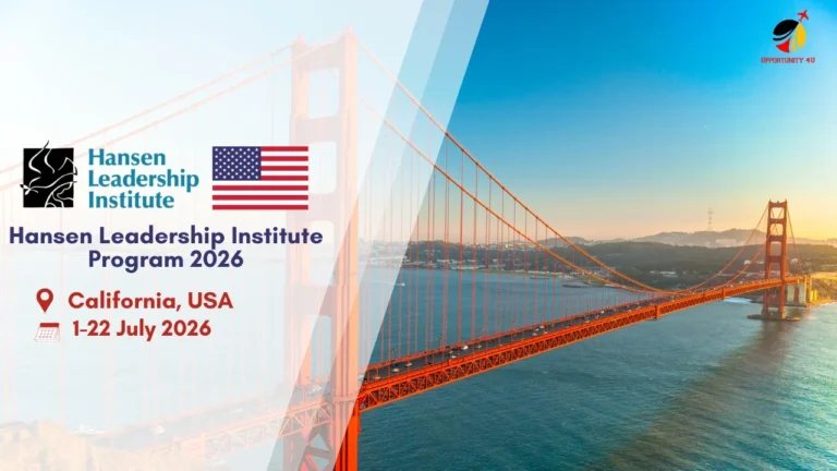 Hansen Leadership Institute 2026 in USA (Fully Funded)