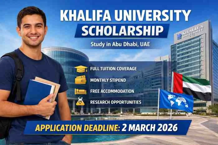 Khalifa University Scholarship 2026–2027 | Fully Funded Study in the UAE