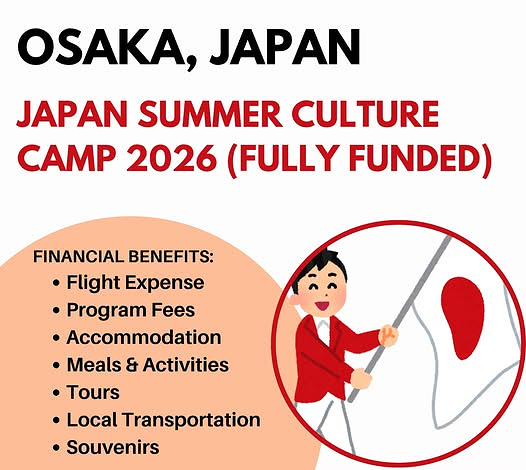 AYFN JAPAN Summer Culture Camp 2026 (Fully Funded)